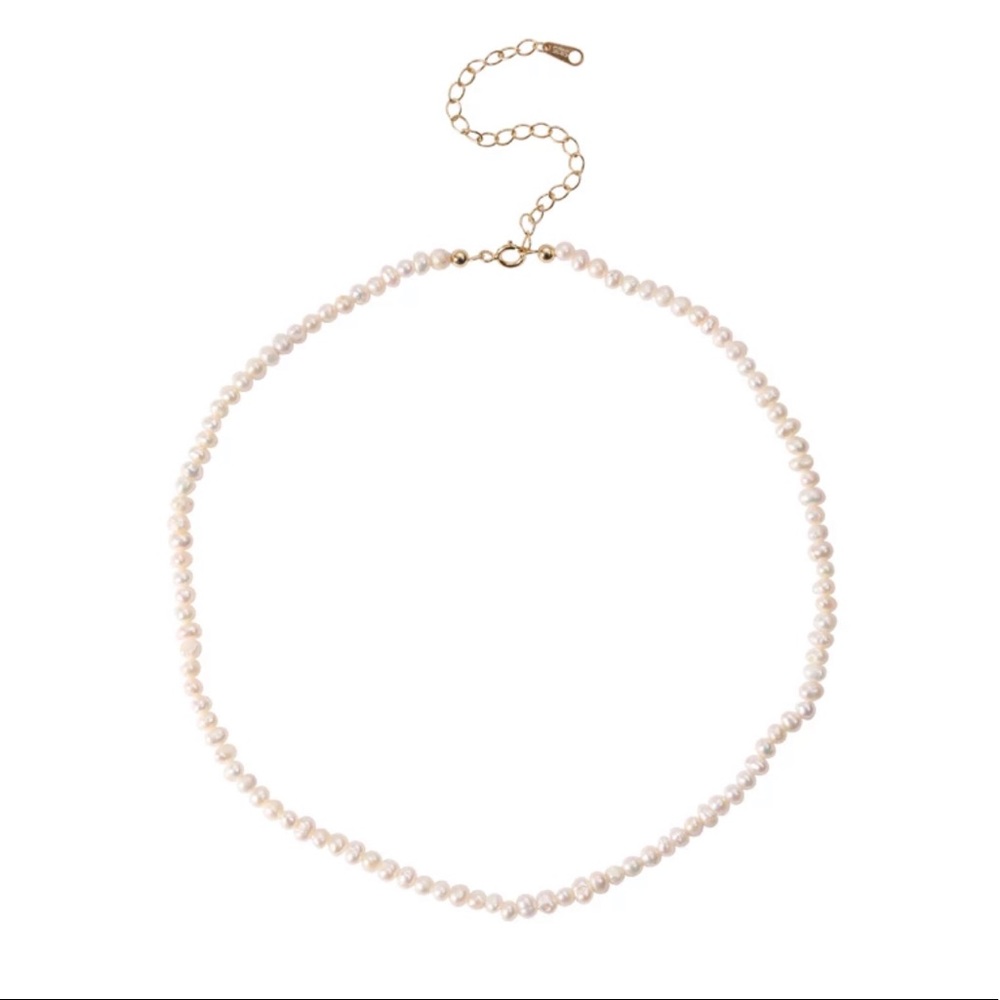 Tiny Baroque Freshwater Pearl Choker Necklace - Picture 5 of 5